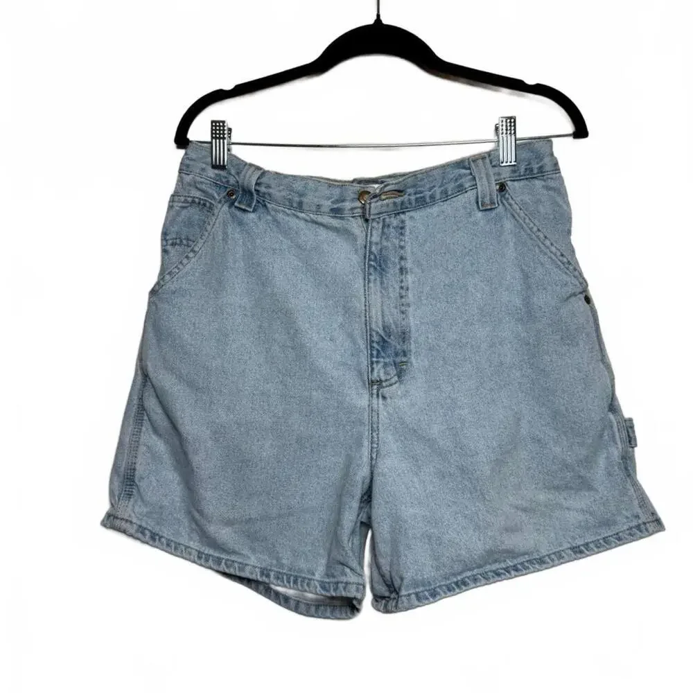 Vintage 90s Bugle Boy Classic Blue Jean Carpenter Shorts‎